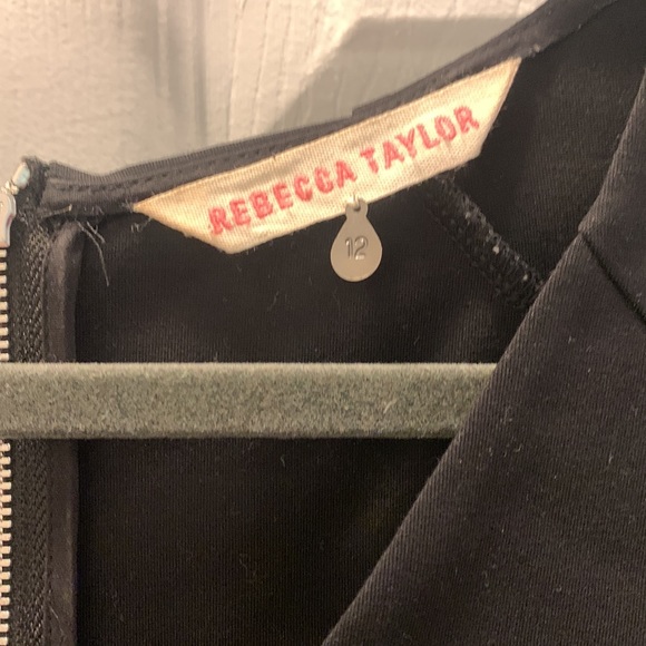 Rebecca Taylor Black Tweed A-Line Dress - Picture 5 of 10